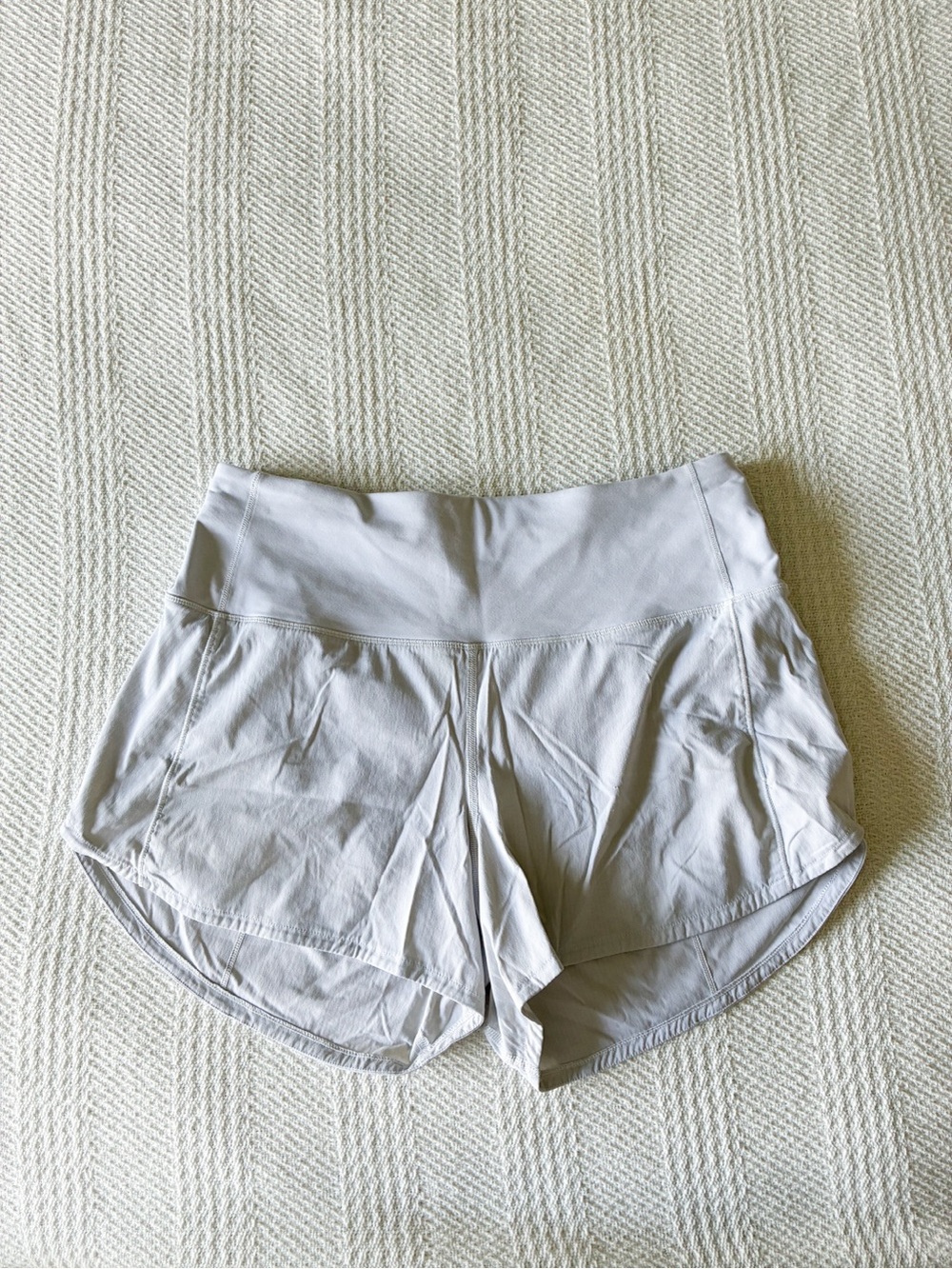 lululemon athletica Light Gray High-Rise Athletic Shorts
